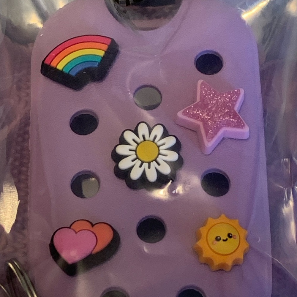 Crocs Touchland Case in Pixie Lavender & Frosted Mint Mist Hand Sanitizer NEW - Picture 3 of 12